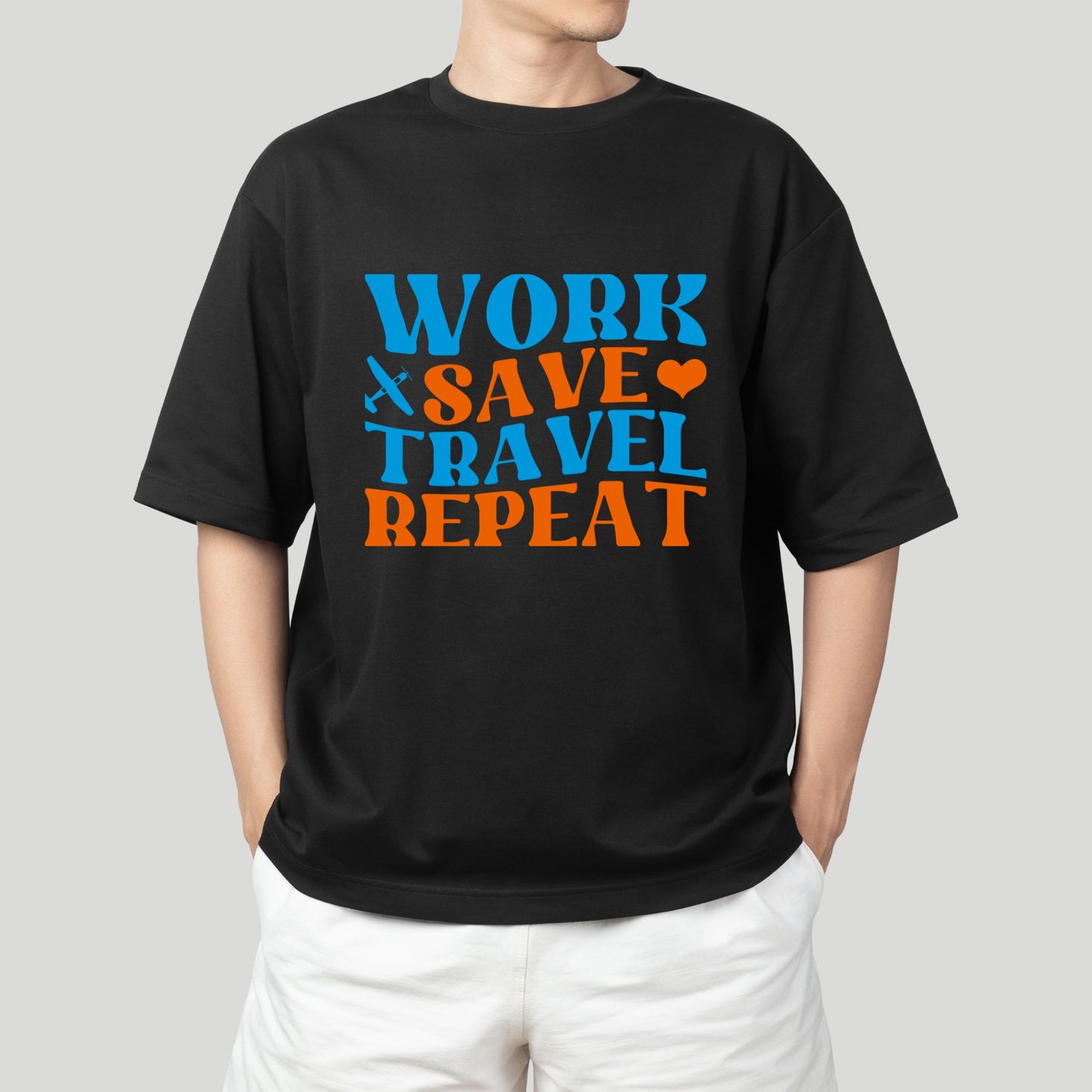 Work Save Travel Repeat Classic T-Shirt