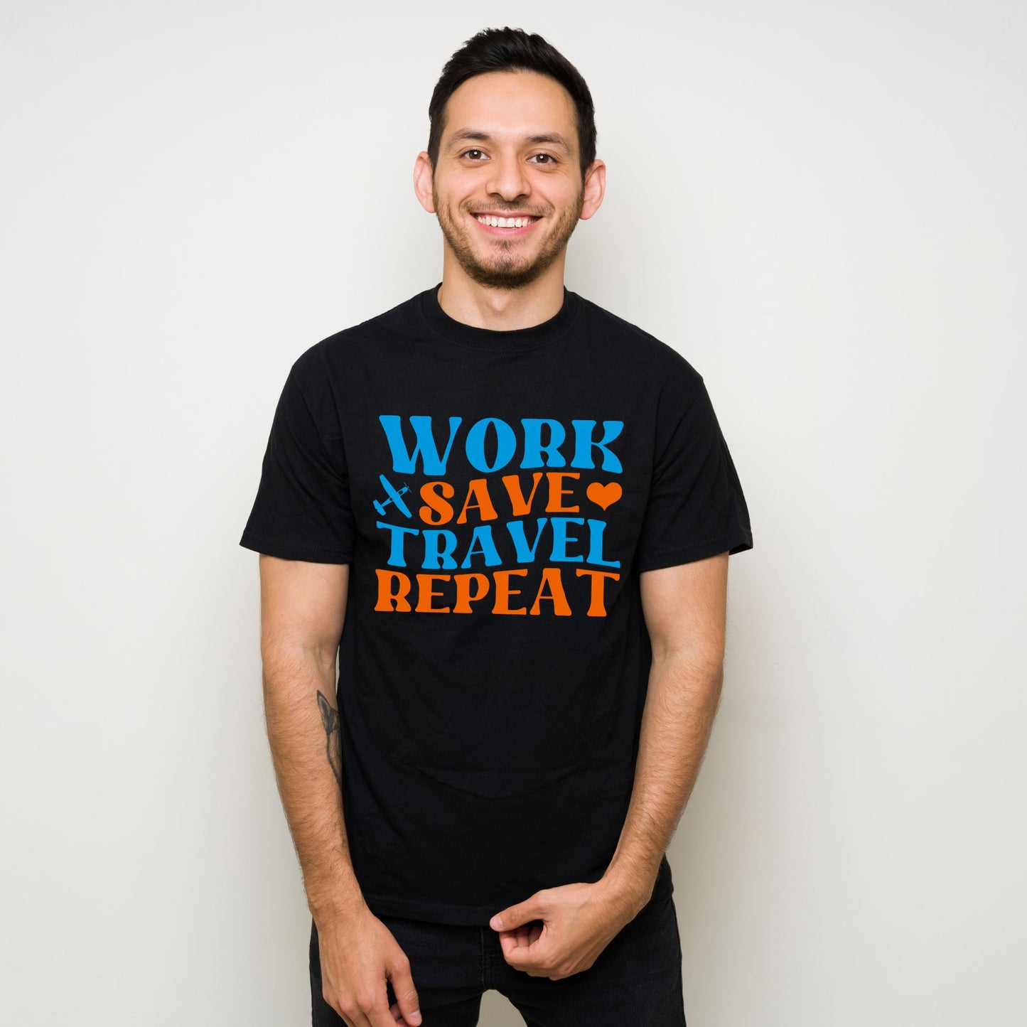 Work Save Travel Repeat Classic T-Shirt